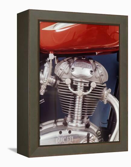 Motorcycles: Closeup of a Ducati Engine-Yale Joel-Framed Premier Image Canvas