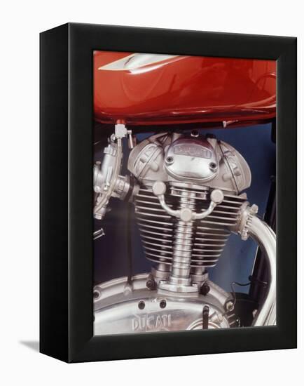 Motorcycles: Closeup of a Ducati Engine-Yale Joel-Framed Premier Image Canvas