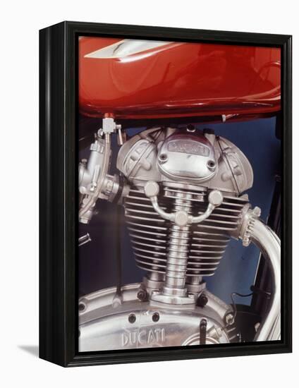 Motorcycles: Closeup of a Ducati Engine-Yale Joel-Framed Premier Image Canvas