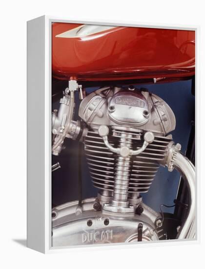 Motorcycles: Closeup of a Ducati Engine-Yale Joel-Framed Premier Image Canvas