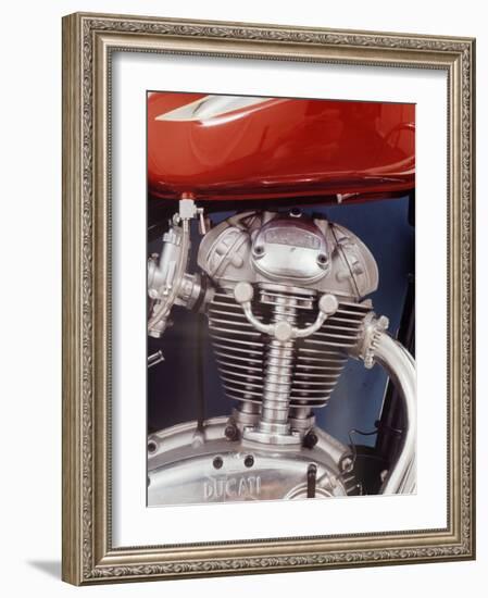 Motorcycles: Closeup of a Ducati Engine-Yale Joel-Framed Photographic Print