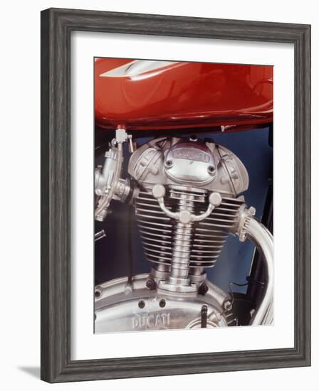 Motorcycles: Closeup of a Ducati Engine-Yale Joel-Framed Photographic Print