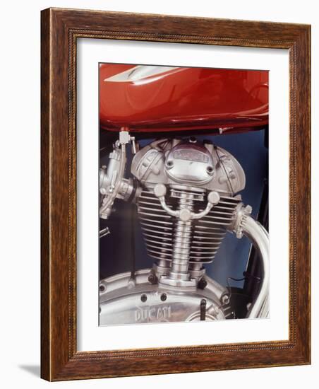 Motorcycles: Closeup of a Ducati Engine-Yale Joel-Framed Photographic Print