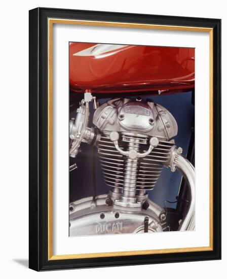 Motorcycles: Closeup of a Ducati Engine-Yale Joel-Framed Photographic Print