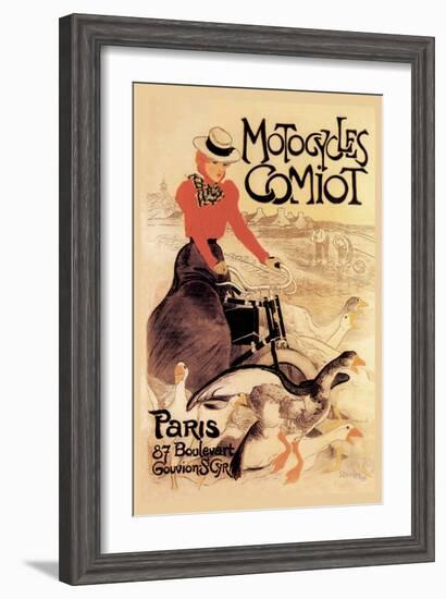 Motorcycles Comiot-Th?ophile Alexandre Steinlen-Framed Art Print