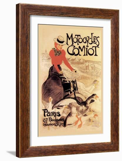 Motorcycles Comiot-Th?ophile Alexandre Steinlen-Framed Art Print