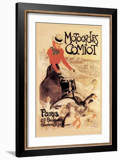 Motorcycles Comiot-Th?ophile Alexandre Steinlen-Framed Art Print