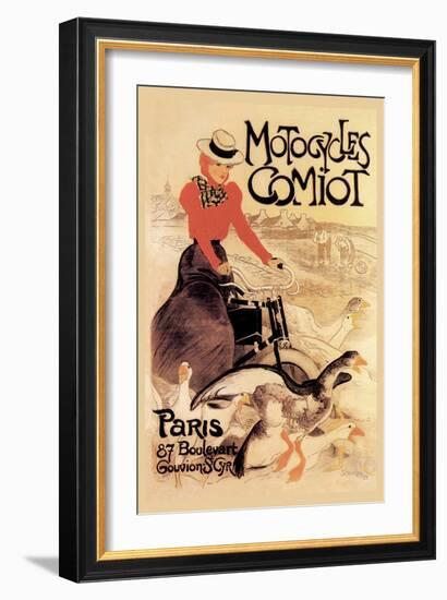 Motorcycles Comiot-Th?ophile Alexandre Steinlen-Framed Art Print