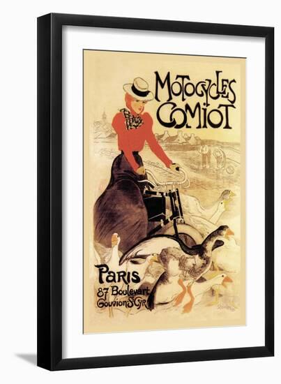 Motorcycles Comiot-Théophile Alexandre Steinlen-Framed Art Print