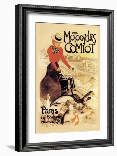 Motorcycles Comiot-Théophile Alexandre Steinlen-Framed Art Print