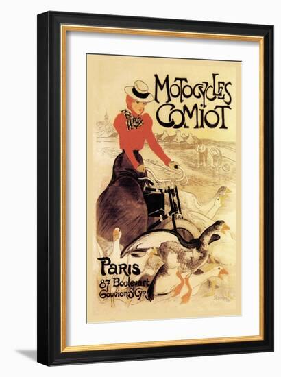 Motorcycles Comiot-Théophile Alexandre Steinlen-Framed Art Print