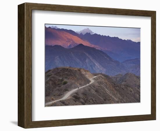 Motorcycling South on Dirt Roads from Cohoni to Teneria in the C-Sergio Ballivian-Framed Photographic Print