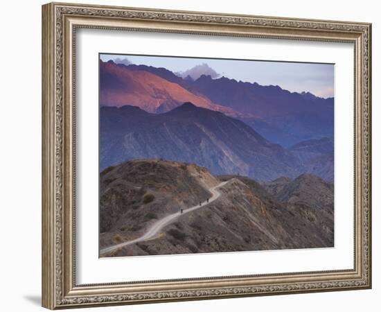 Motorcycling South on Dirt Roads from Cohoni to Teneria in the C-Sergio Ballivian-Framed Photographic Print