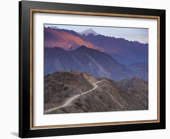 Motorcycling South on Dirt Roads from Cohoni to Teneria in the C-Sergio Ballivian-Framed Photographic Print