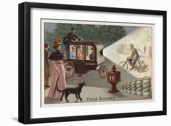 Motorised Carriage with a Powerful Headlight-null-Framed Giclee Print