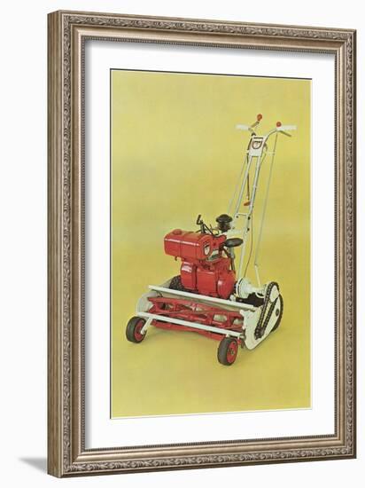 Motorized Lawnmower-null-Framed Art Print