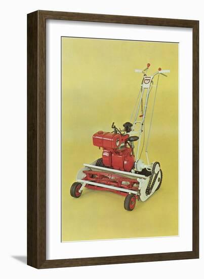 Motorized Lawnmower-null-Framed Art Print