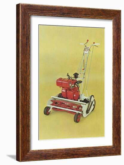 Motorized Lawnmower-null-Framed Art Print