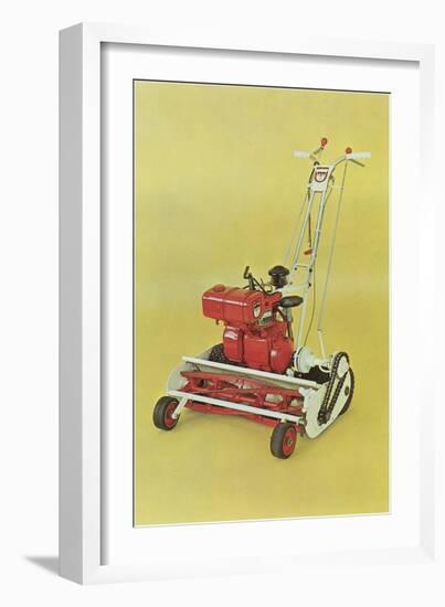 Motorized Lawnmower-null-Framed Art Print