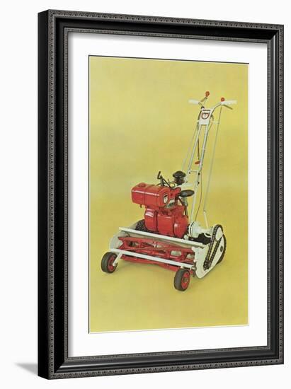 Motorized Lawnmower-null-Framed Art Print