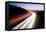 Motorway at Dusk, Gloucestershire, UK-Peter Adams-Framed Premier Image Canvas