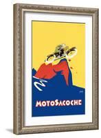 Motosacoche 346cc Swiss Motorbike-Marcello Nizzoli-Framed Art Print