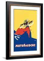 Motosacoche 346cc Swiss Motorbike-Marcello Nizzoli-Framed Art Print