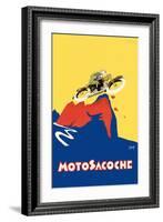 Motosacoche 346cc Swiss Motorbike-Marcello Nizzoli-Framed Art Print