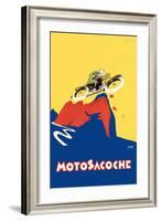 Motosacoche 346cc Swiss Motorbike-Marcello Nizzoli-Framed Art Print