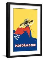 Motosacoche 346cc Swiss Motorbike-Marcello Nizzoli-Framed Art Print