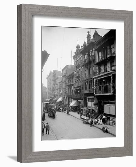 Mott St., New York-null-Framed Photo