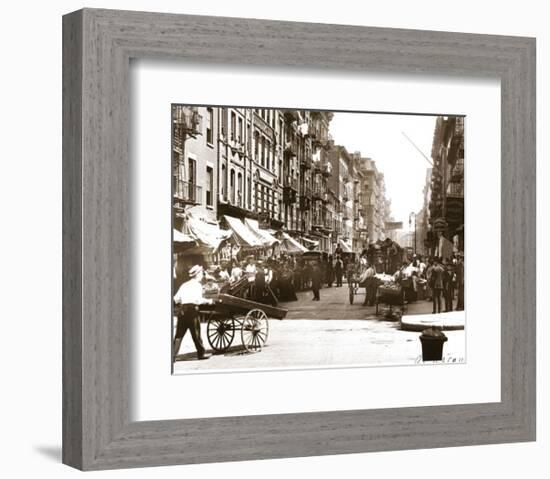 Mott Street, Manhattan, New York, c.1907-null-Framed Art Print