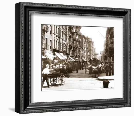 Mott Street, Manhattan, New York, c.1907-null-Framed Art Print