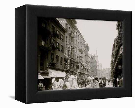 Mott Street, New York City-null-Framed Stretched Canvas