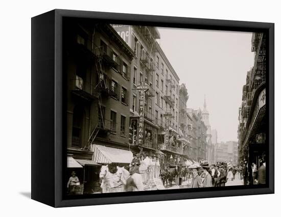 Mott Street, New York City-null-Framed Stretched Canvas