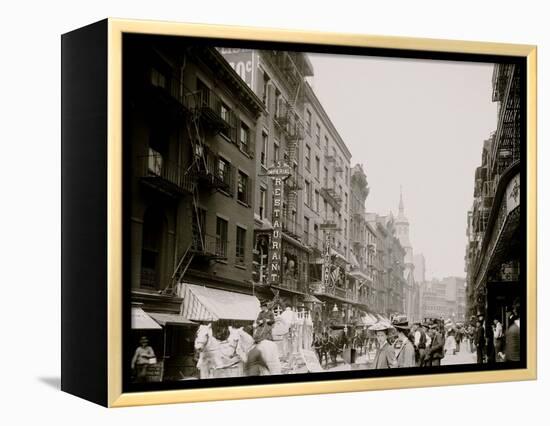 Mott Street, New York City-null-Framed Stretched Canvas