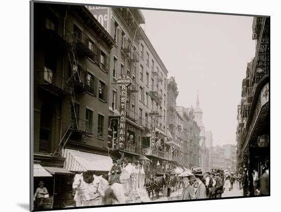 Mott Street, New York City-null-Mounted Photo