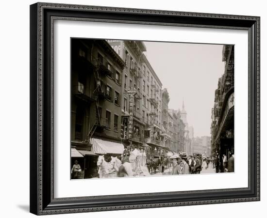 Mott Street, New York City-null-Framed Photo