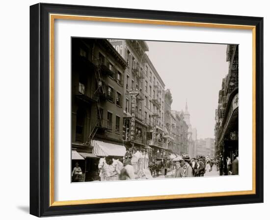 Mott Street, New York City-null-Framed Photo