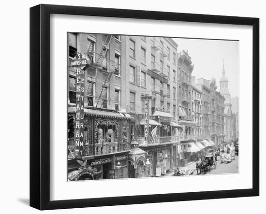 Mott Street, New York, N.Y.-null-Framed Photo