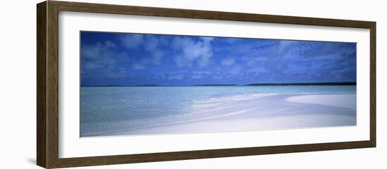 Motus and Lagoon Viewed from a Sandbar, Aitutaki, Cook Islands-null-Framed Photographic Print