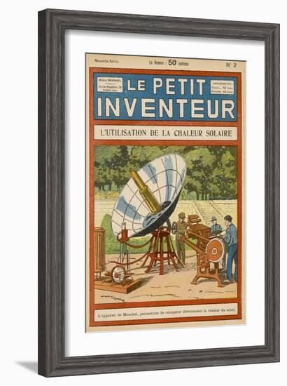 Mouchot's Solar-Powered Motor-null-Framed Art Print