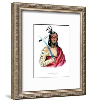 Moukaushka ('The Trembling Earth'), a Yankton Sioux chief-George Cooke-Framed Giclee Print