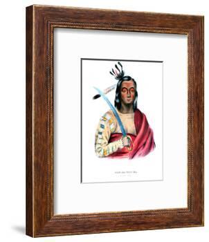 Moukaushka ('The Trembling Earth'), a Yankton Sioux chief-George Cooke-Framed Giclee Print
