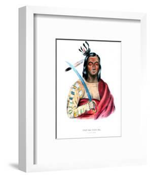 Moukaushka ('The Trembling Earth'), a Yankton Sioux chief-George Cooke-Framed Giclee Print