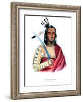 Moukaushka ('The Trembling Earth'), a Yankton Sioux chief-George Cooke-Framed Giclee Print
