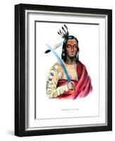 Moukaushka ('The Trembling Earth'), a Yankton Sioux chief-George Cooke-Framed Giclee Print