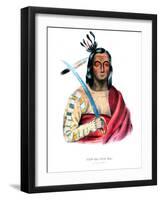 Moukaushka ('The Trembling Earth'), a Yankton Sioux chief-George Cooke-Framed Giclee Print