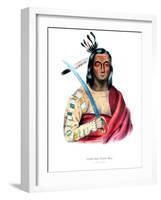 Moukaushka ('The Trembling Earth'), a Yankton Sioux chief-George Cooke-Framed Giclee Print