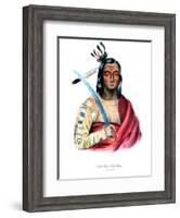 Moukaushka ('The Trembling Earth'), a Yankton Sioux chief-George Cooke-Framed Giclee Print